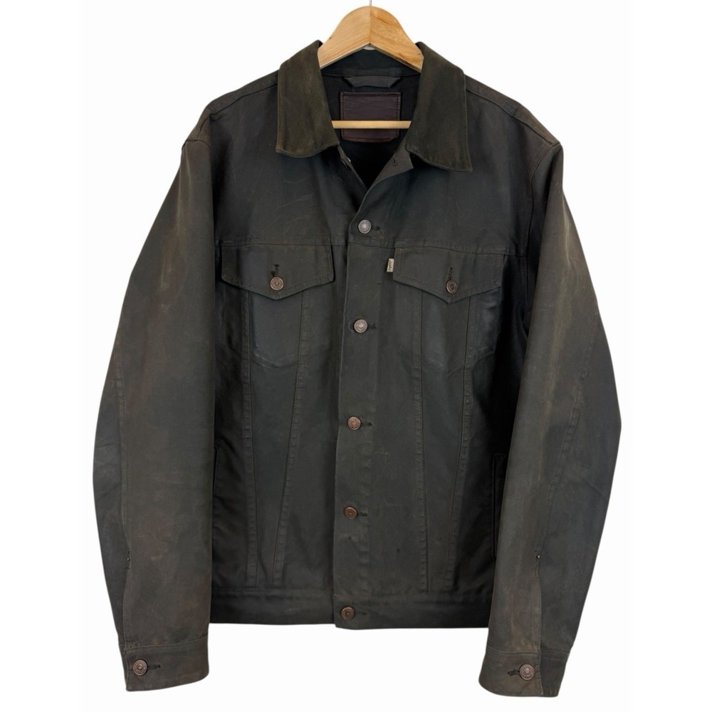 Filson x Levi's Trucker - Made in USA XXL Oiled / Waxed Patina RARE! Black/Brown